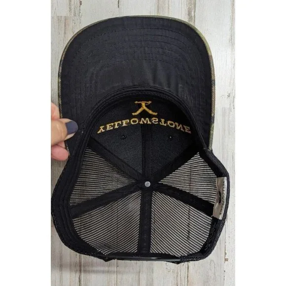 Yellowstone Tv Show Logo Dutton Ranch Trucker Camo Hat Adjustable - Picture 7 of 7